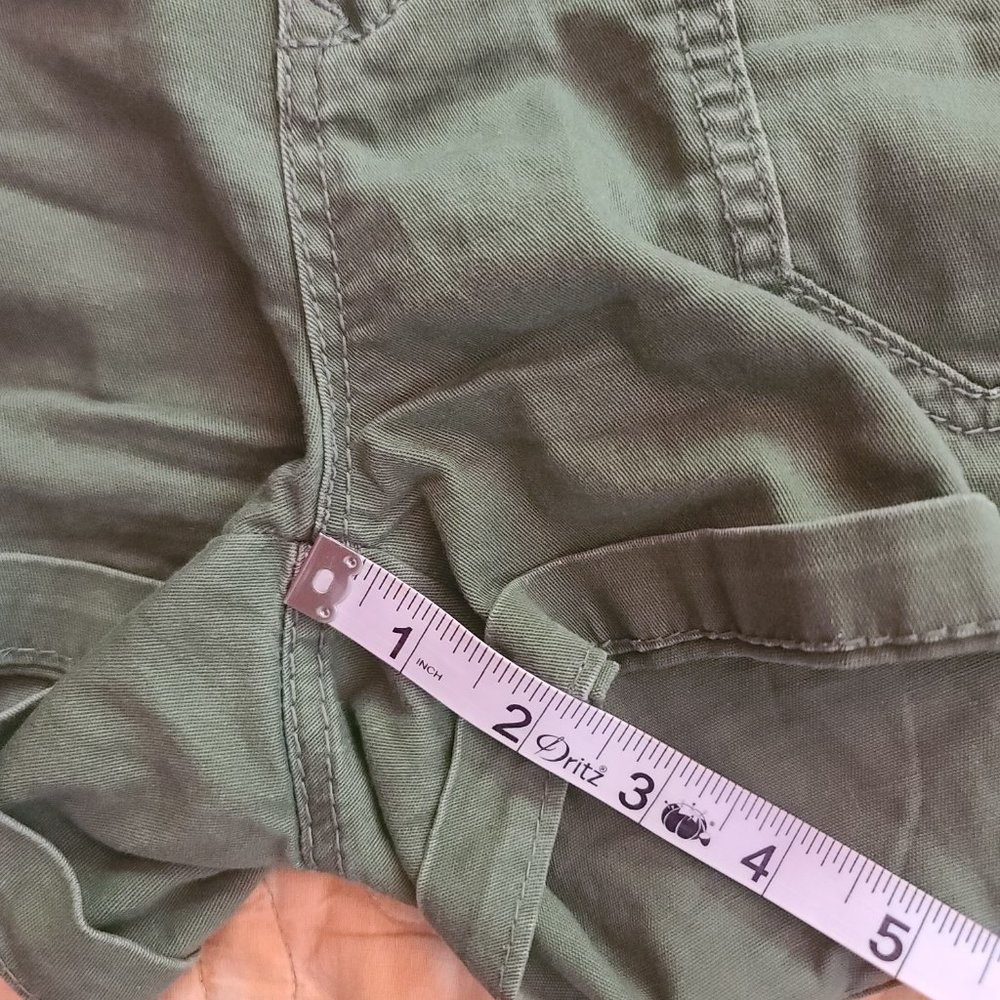 Vintage UNIONBAY Green Khaki Button Pocket Shorts - Picture 11 of 11